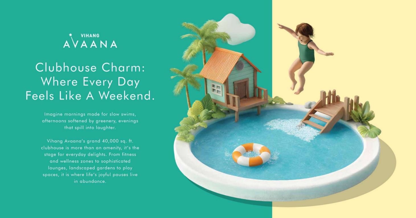 Luxury Swimming Pool View at Vihang Avaana, Mira Road East – Codename The Next, Vinay Nagar by Reyansh Realty